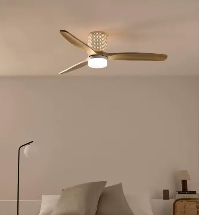 wind calm rattan ventilador de techo