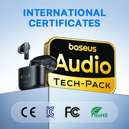 Auriculares Inalámbricos Baseus Bowie 30, Bluetooth 5.3, 6 Micrófonos con IA y Resistencia al Agua IPX4
