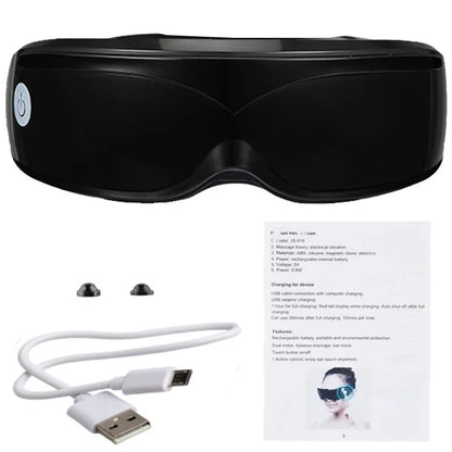 Masajeador Ocular Inteligente con Terapia Magnética y 9 Modos de Vibración para Aliviar la Fatiga Visual