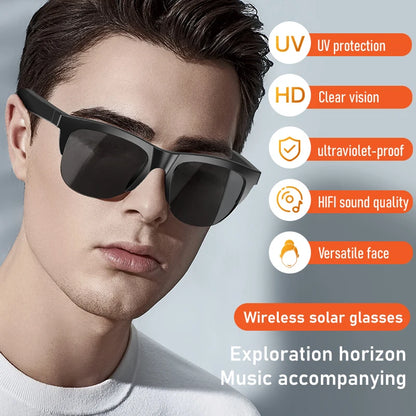 Gafas Inteligentes Bluetooth con Conducción Ósea y Control Táctil