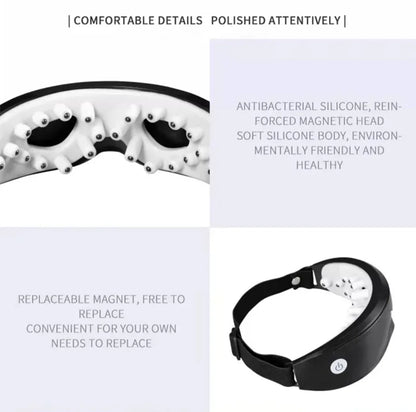 Masajeador Ocular Inteligente con Terapia Magnética y 9 Modos de Vibración para Aliviar la Fatiga Visual