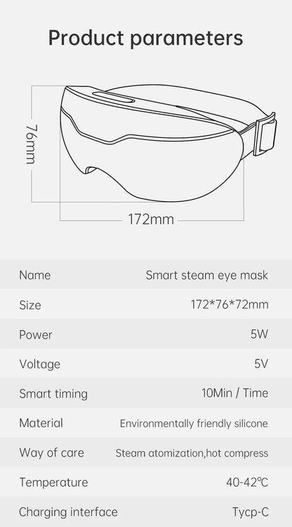 Masajeador de Ojos Portátil con Atomizador de Nano Vapor