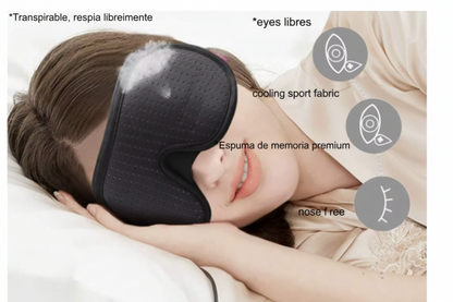 Máscara para dormir 100% Oscuridad – Para un Descanso Visual Profundo