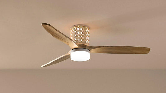 wind calm rattan ventilador de techo