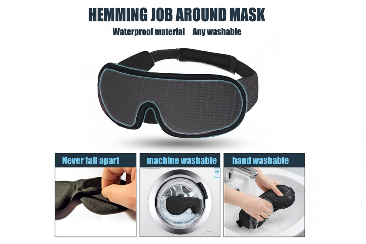 Máscara para dormir 100% Oscuridad – Para un Descanso Visual Profundo